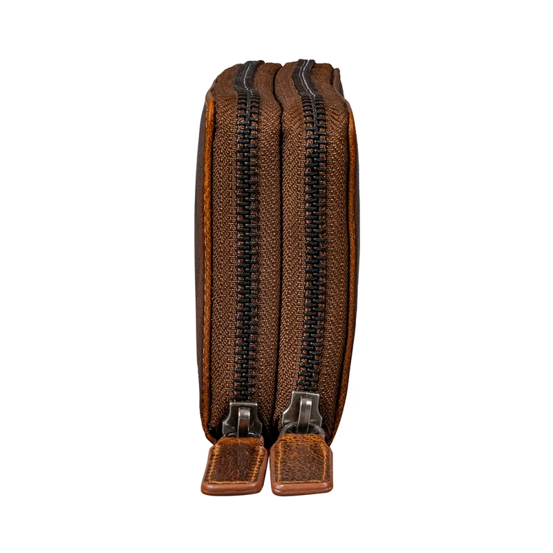 "Poppy" 3-in-1 XL Leder Geldbörse mit Handyfach Damen Clutch Tasche