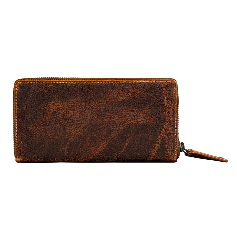 "Poppy" 3-in-1 XL Leder Geldbörse mit Handyfach Damen Clutch Tasche
