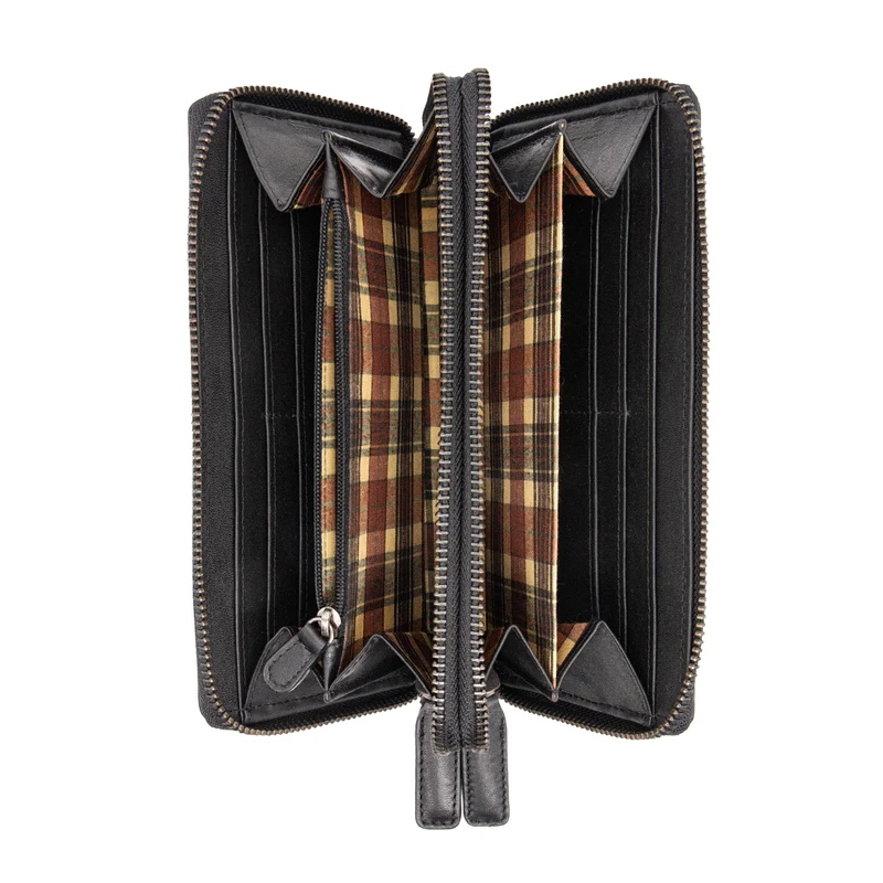 "Poppy" 3-in-1 XL Leder Geldbörse mit Handyfach Damen Clutch Tasche