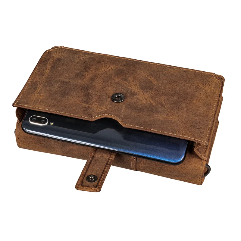 "Darla" 3-in-1 Leder Handytasche mit Geldbörse zum Umhängen Damen