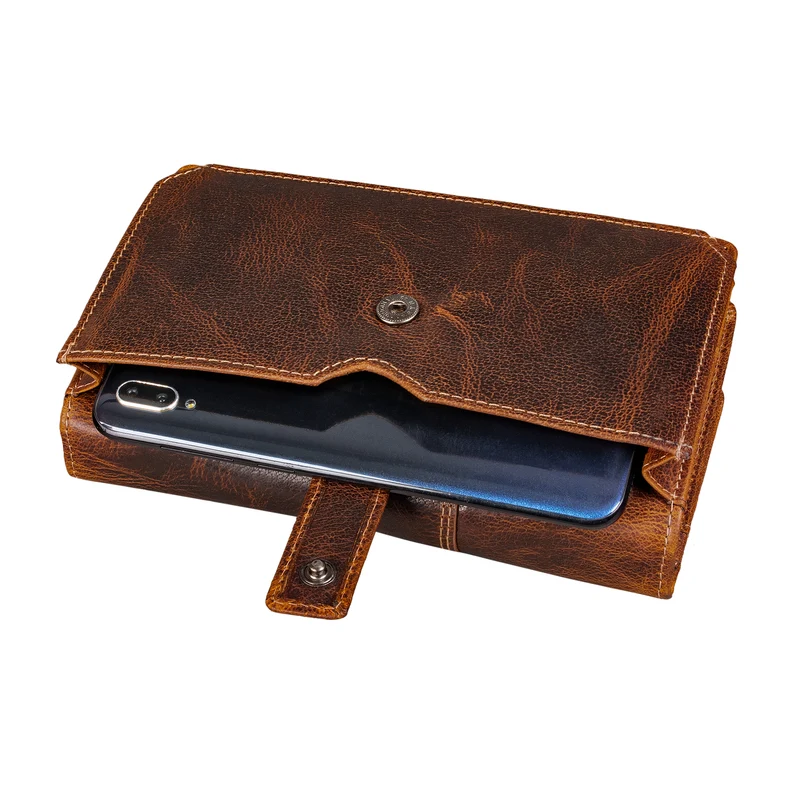 "Darla" 3-in-1 Leder Handytasche mit Geldbörse zum Umhängen Damen
