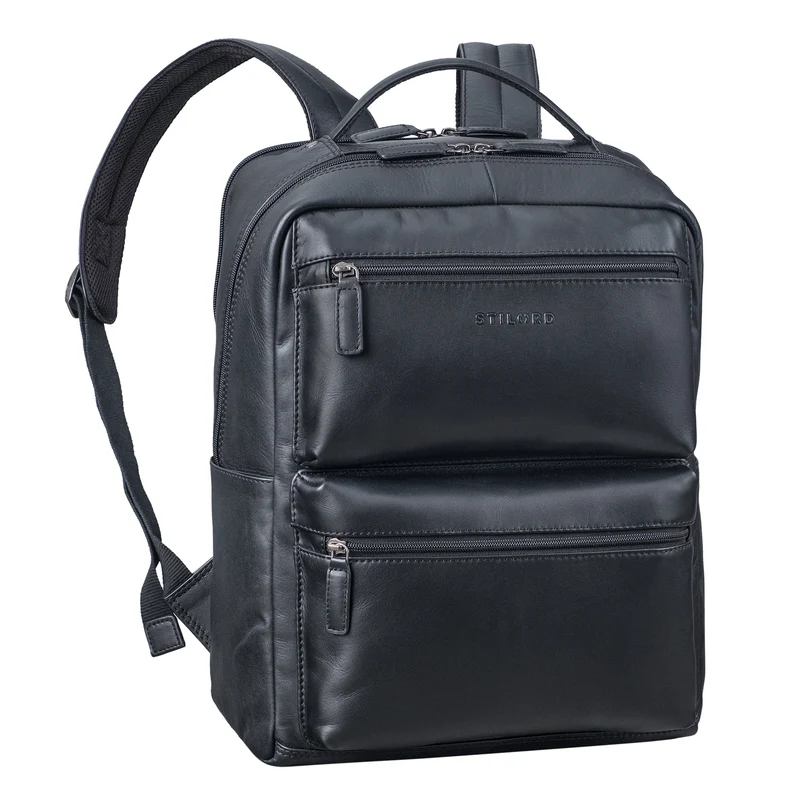 "Gustavo" Echt Leder Rucksack Herren und Damen Groß Laptopfach 15 - 16