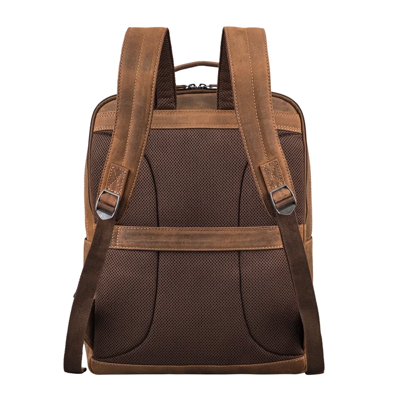 "Gustavo" Echt Leder Rucksack Herren und Damen Groß Laptopfach 15 - 16