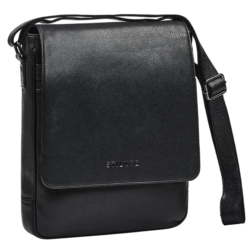 "Ottavio" Umhängetasche Herren Leder Hochformat für 13,3 Zoll Laptop