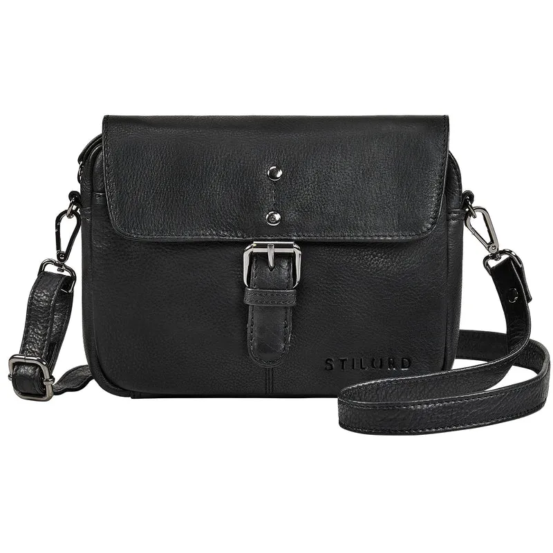 "Belle" Elegante Umhängetasche Damen klein Leder Abendtasche