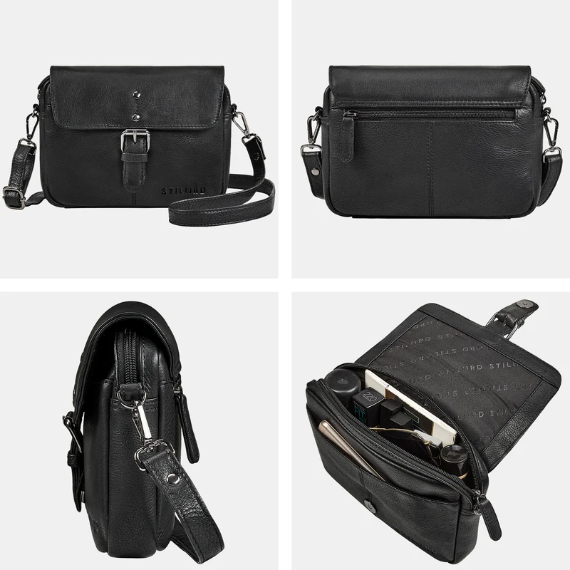 "Belle" Elegante Umhängetasche Damen klein Leder Abendtasche