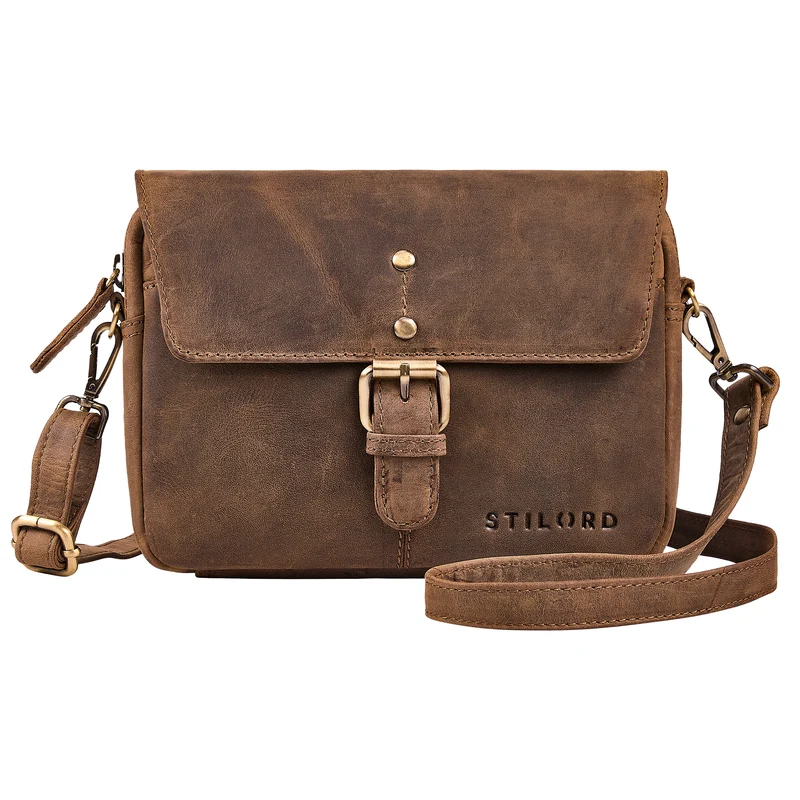"Belle" Elegante Umhängetasche Damen klein Leder Abendtasche