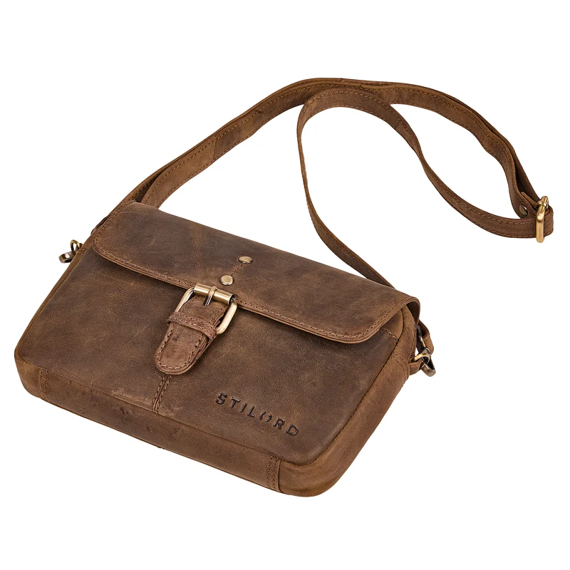 "Belle" Elegante Umhängetasche Damen klein Leder Abendtasche
