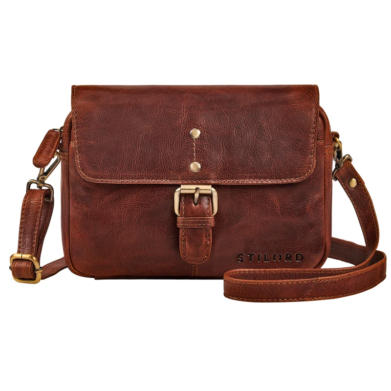 "Belle" Elegante Umhängetasche Damen klein Leder Abendtasche