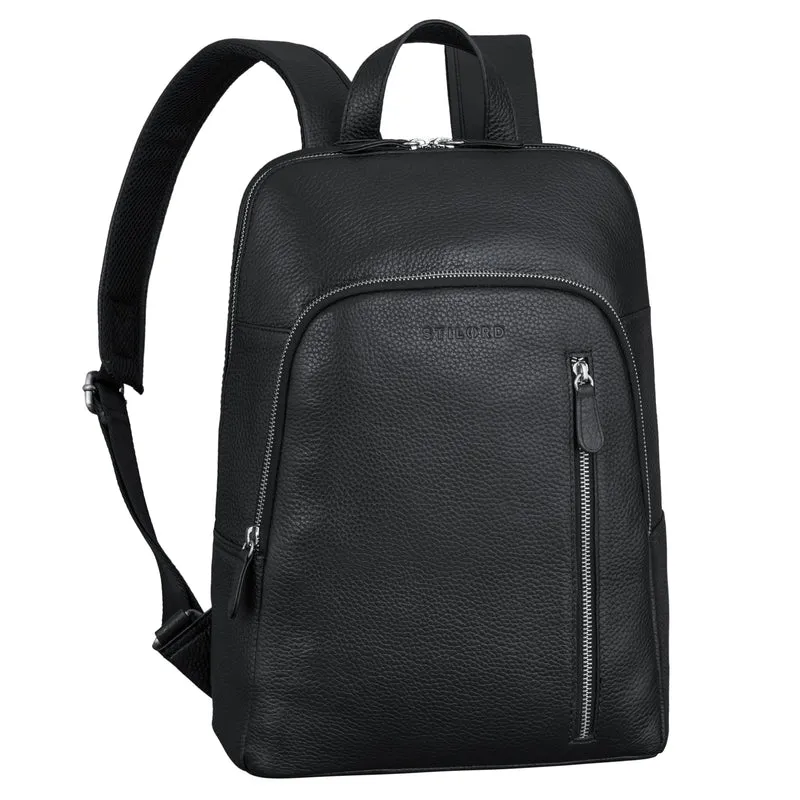 "Taron" Echt Lederrucksack mit Laptop-Fach 13.3 Zoll für Damen Herren