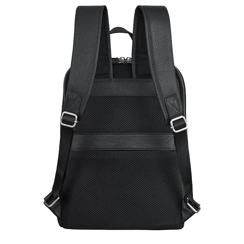 "Taron" Echt Lederrucksack mit Laptop-Fach 13.3 Zoll für Damen Herren