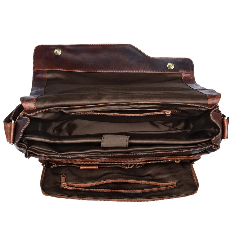 B-WARE "Marlon" Elegante Ledertasche Herren Business mit 15.6 Zoll Laptop-Fach