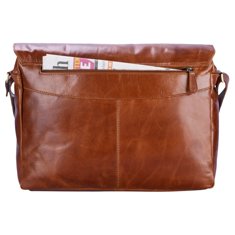 B-WARE "Marlon" Elegante Ledertasche Herren Business mit 15.6 Zoll Laptop-Fach