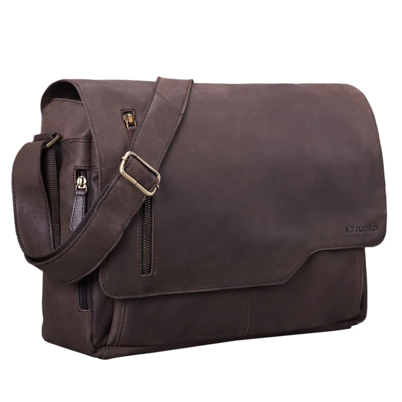 B-WARE "Marlon" Elegante Ledertasche Herren Business mit 15.6 Zoll Laptop-Fach