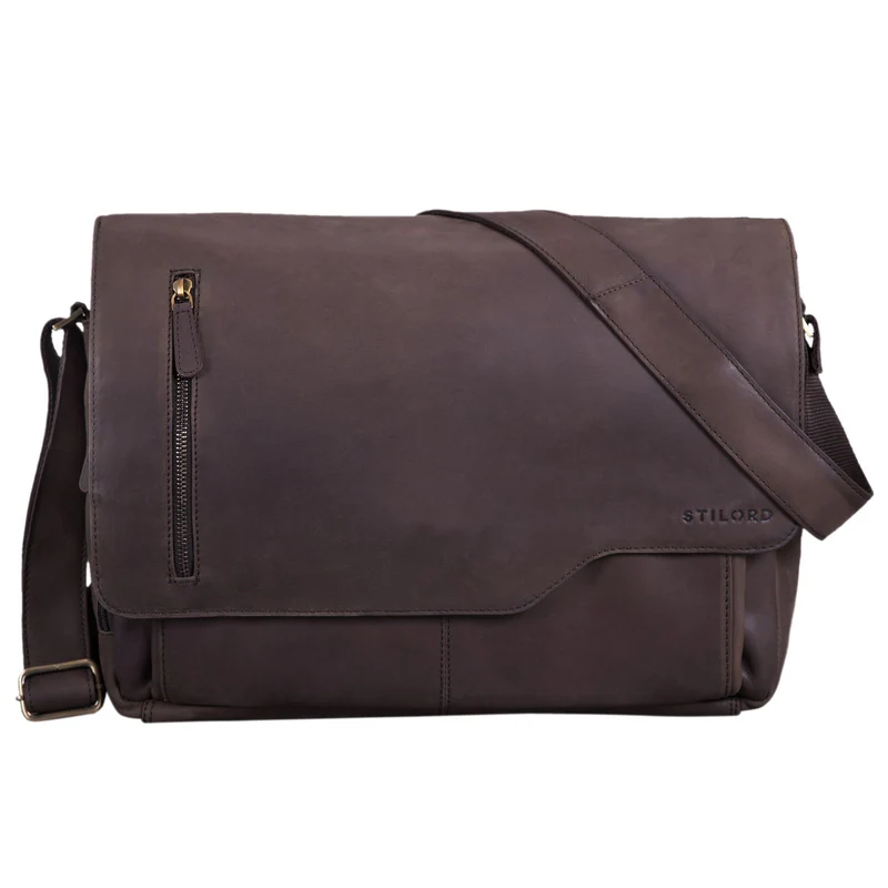B-WARE "Marlon" Elegante Ledertasche Herren Business mit 15.6 Zoll Laptop-Fach