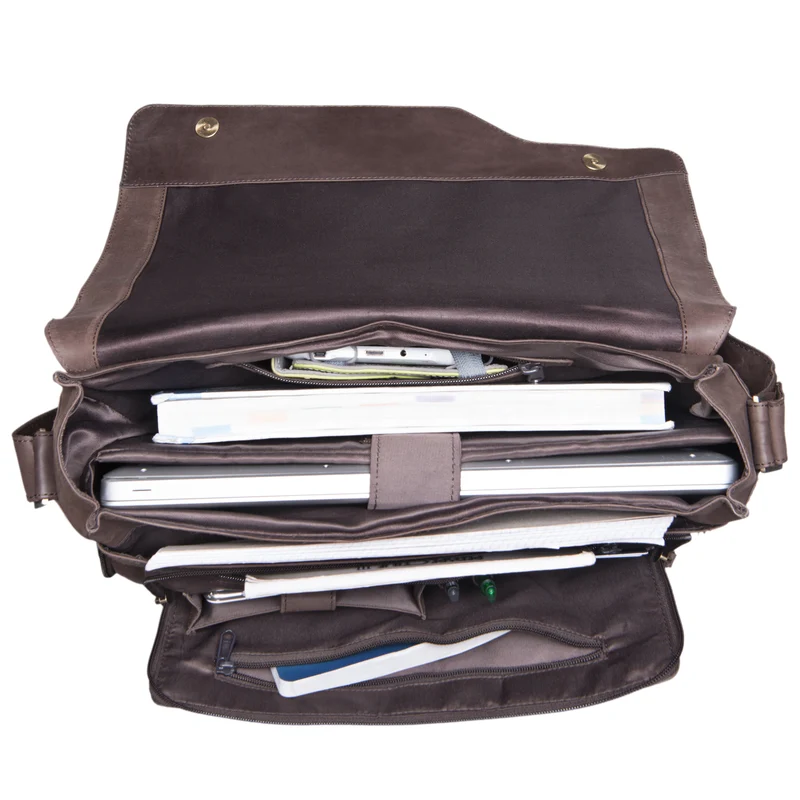 B-WARE "Marlon" Elegante Ledertasche Herren Business mit 15.6 Zoll Laptop-Fach