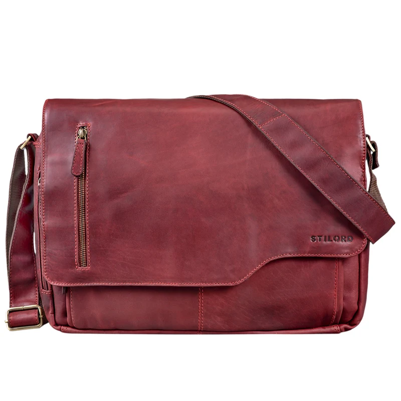 B-WARE "Marlon" Elegante Ledertasche Herren Business mit 15.6 Zoll Laptop-Fach
