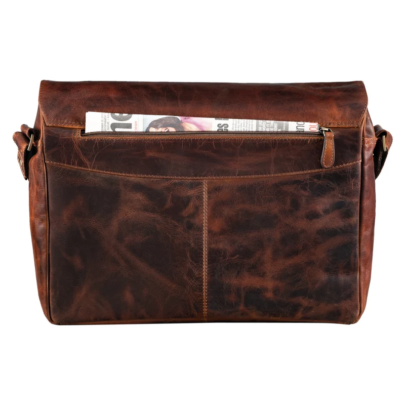 B-WARE "Marlon" Elegante Ledertasche Herren Business mit 15.6 Zoll Laptop-Fach