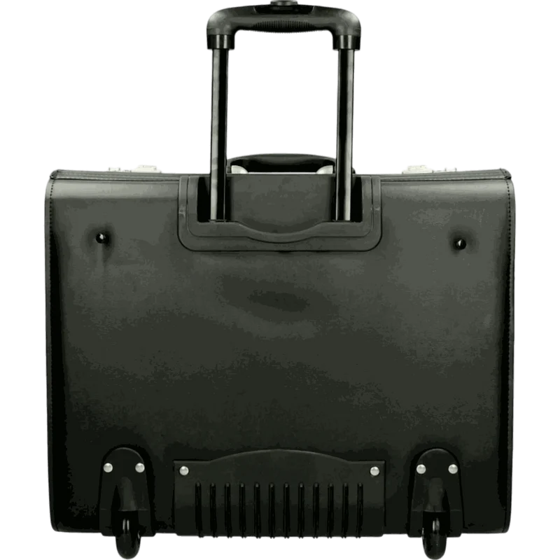 Dermata Pilotenkoffer auf Rollen 50 cm -Schwarz