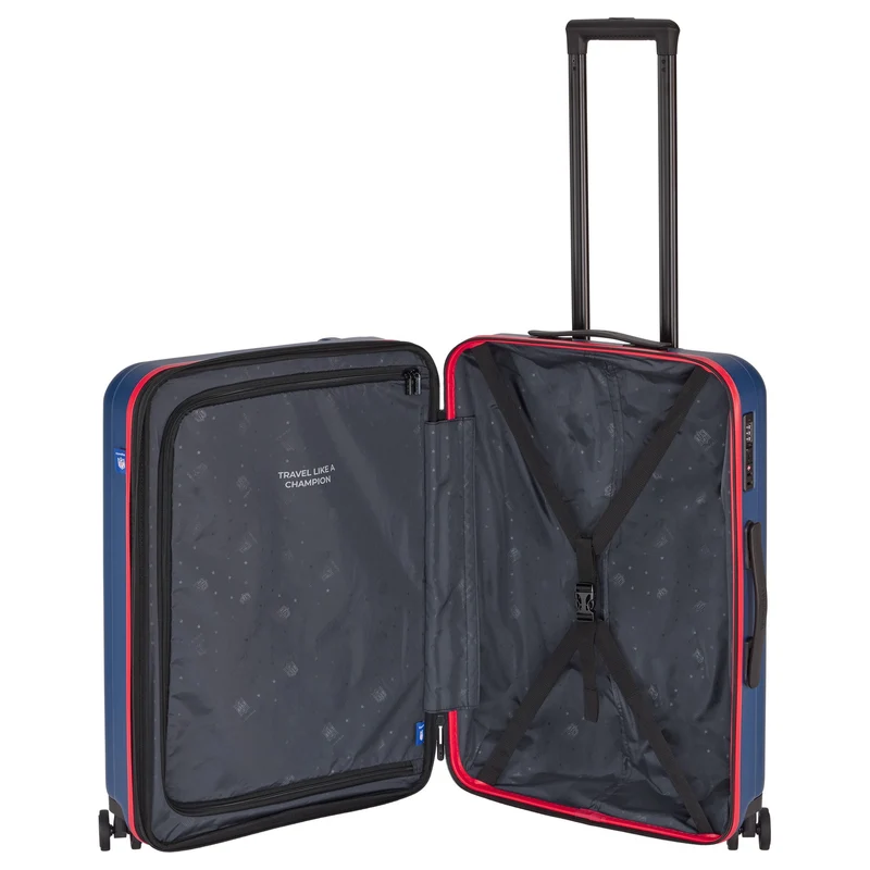 Travelite NFL - 4-Rollen-Trolley M 67 cm erw. (New England Patriots)