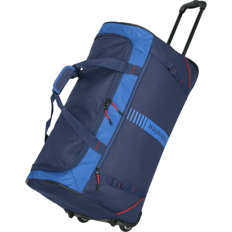 Travelite Basics Active Reisetasche mit Rollen 71 cm -Marine/Rot