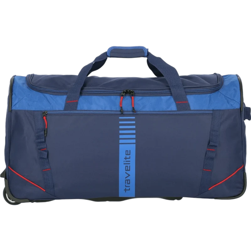 Travelite Basics Active Reisetasche mit Rollen 71 cm -Marine/Rot