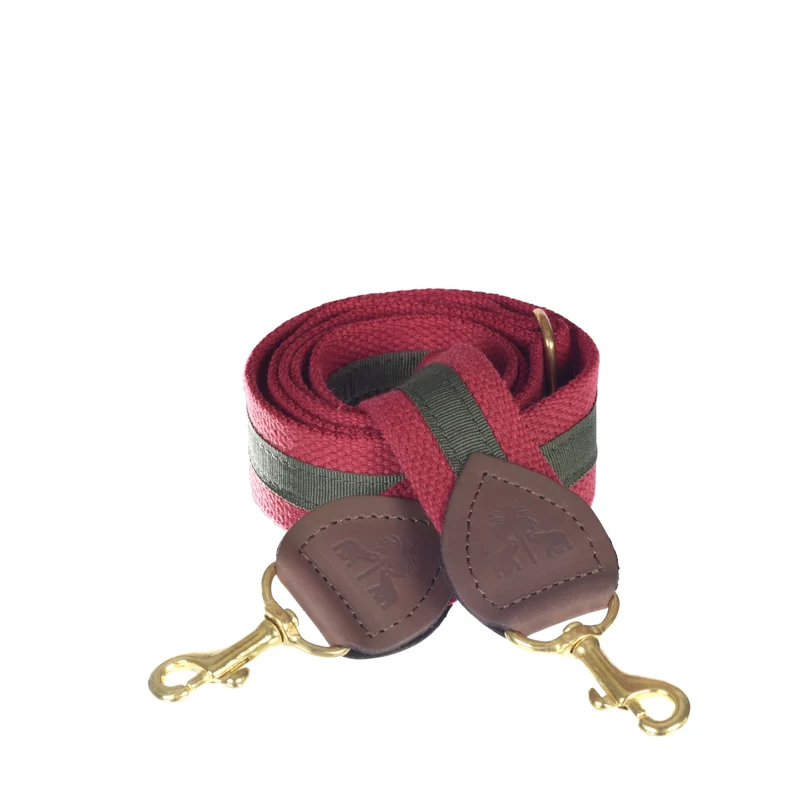 Schulterriemen Bordeaux & Khaki