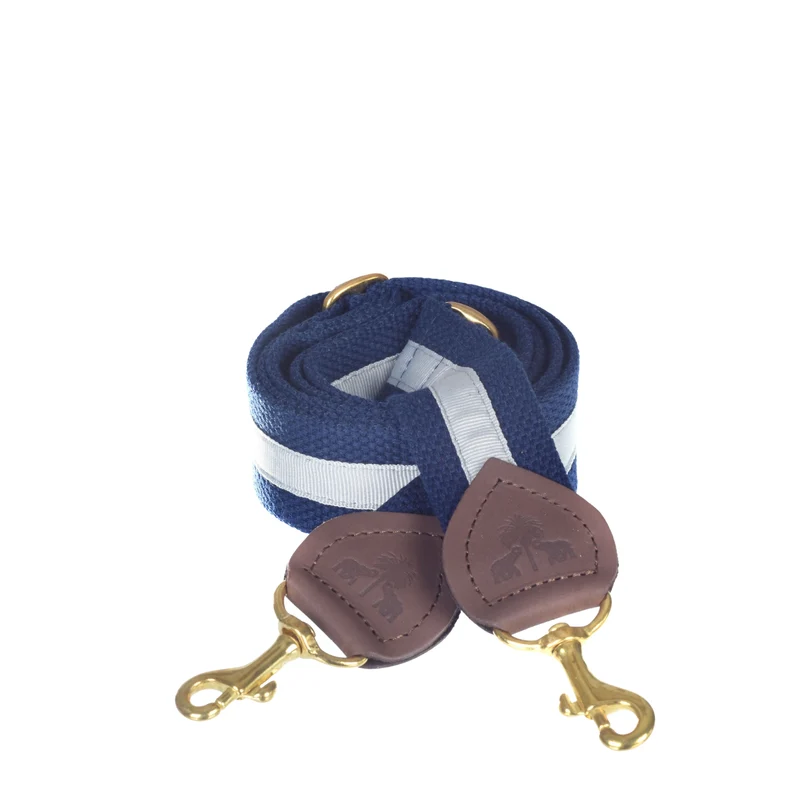 Schulterriemen Navy & Silber