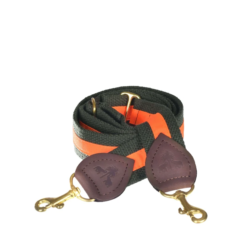 Schulterriemen Khaki & Neon Orange