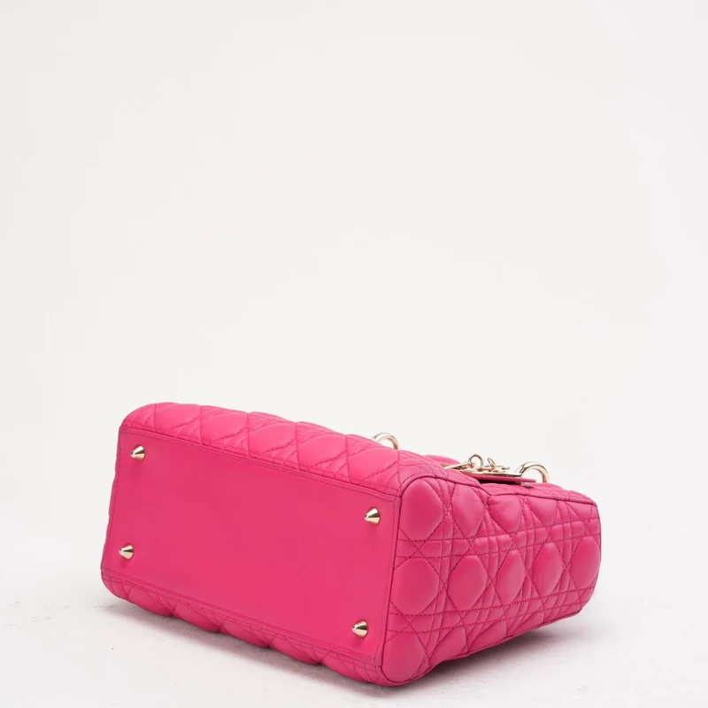 Christian Dior Pink Medium Lady Dior Tasche in Cannage 2013