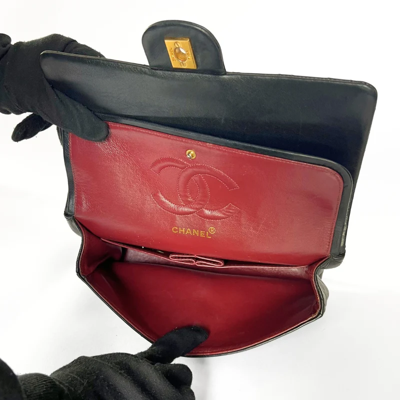 Chanel Classic Flap Bag Klein lamsleer