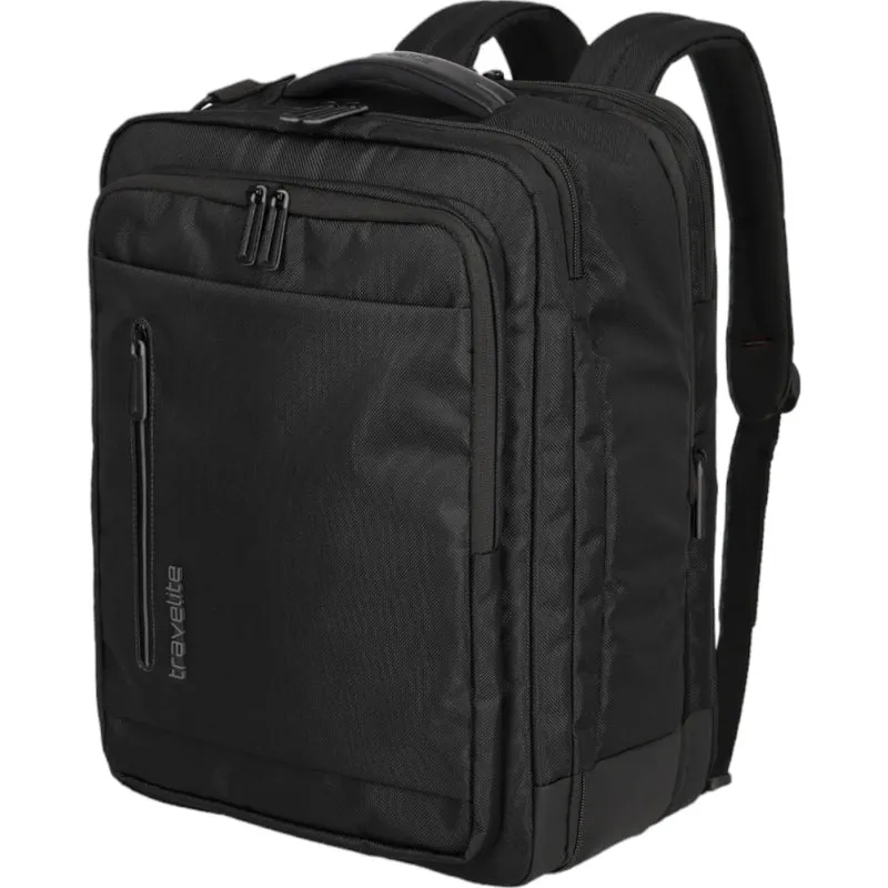 Travelite Crosslite Bordtasche mit Rucksackfunktion 43 cm -Schwarz