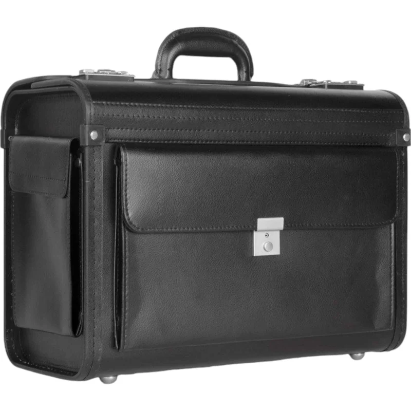 Dermata Pilotenkoffer XL 52 cm -Schwarz