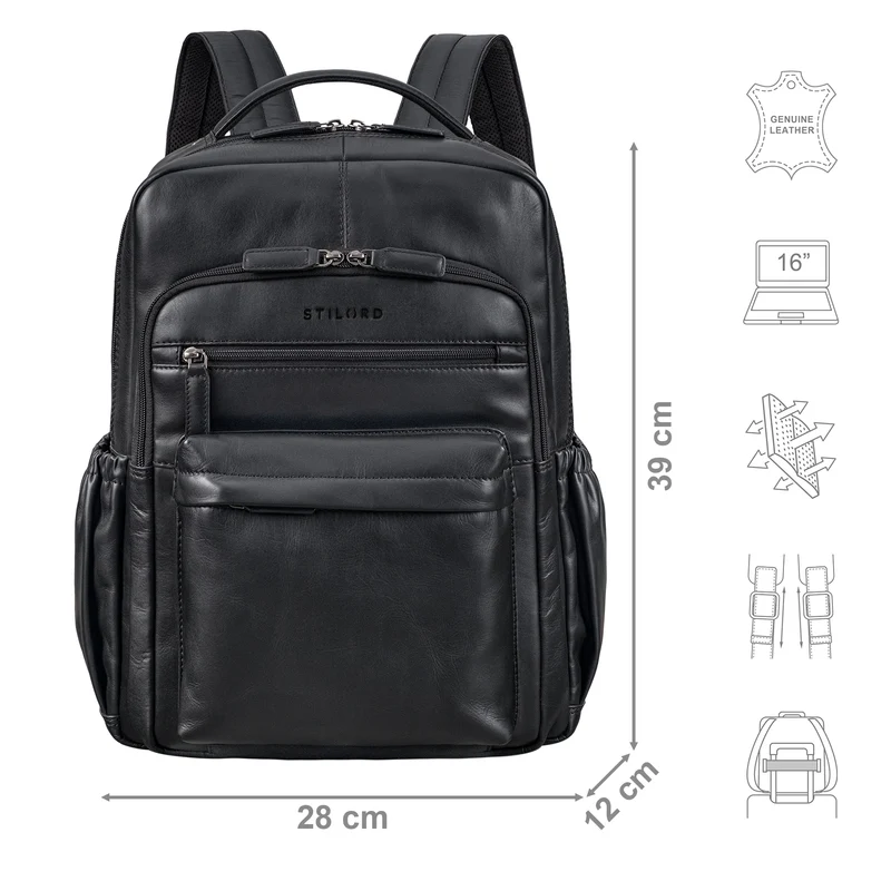 "Hiro" Laptoprucksack 16 Zoll für Herren & Damen - für Arbeit & Reisen