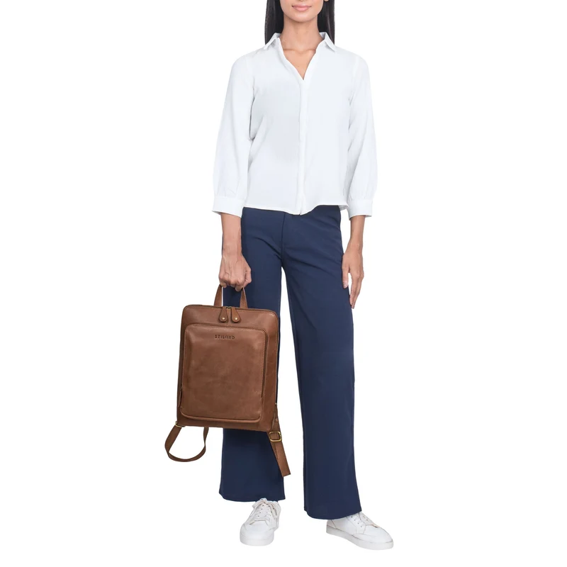 "Marla" Moderner Rucksack Leder Damen Klein 10,1 - 10,9 Zoll Tablet
