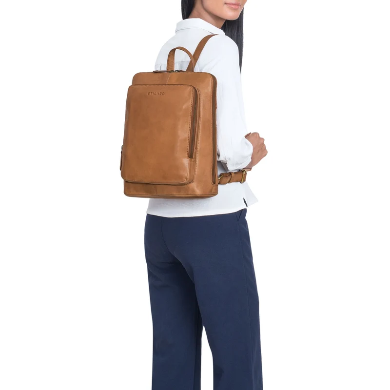 "Marla" Moderner Rucksack Leder Damen Klein 10,1 - 10,9 Zoll Tablet