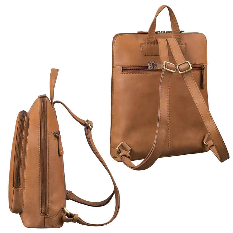 "Marla" Moderner Rucksack Leder Damen Klein 10,1 - 10,9 Zoll Tablet