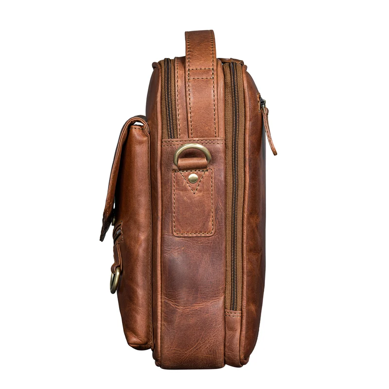 "Silvio" Moderne Ledertasche Herren Klein für Tablet 10,1 Zoll