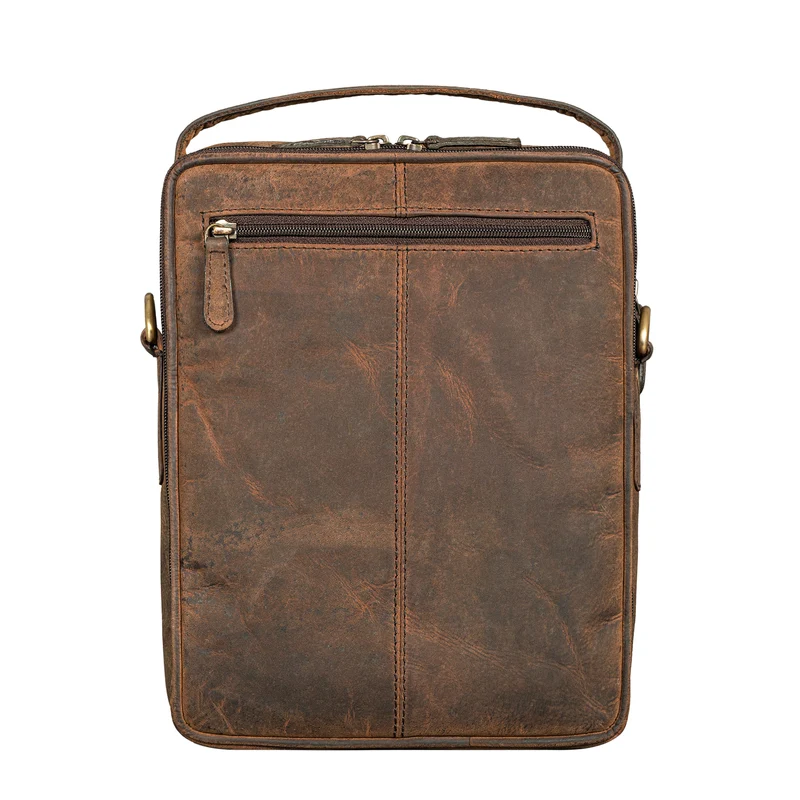 "Silvio" Moderne Ledertasche Herren Klein für Tablet 10,1 Zoll