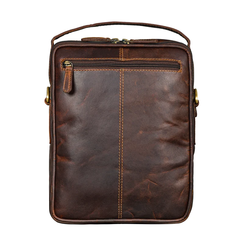 "Silvio" Moderne Ledertasche Herren Klein für Tablet 10,1 Zoll