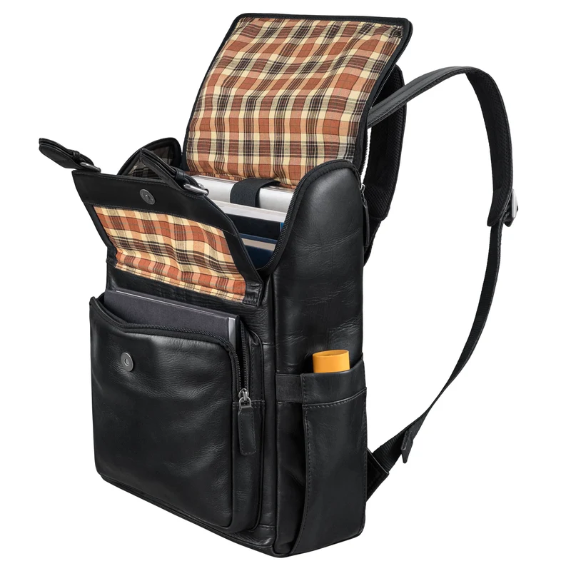 "Gian" Rucksack Herren Arbeit Leder Damenrucksack Groß für 16" Laptops