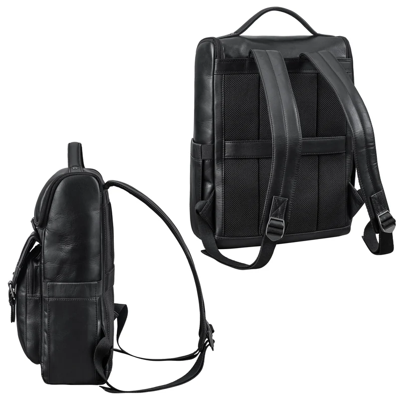 "Gian" Rucksack Herren Arbeit Leder Damenrucksack Groß für 16" Laptops