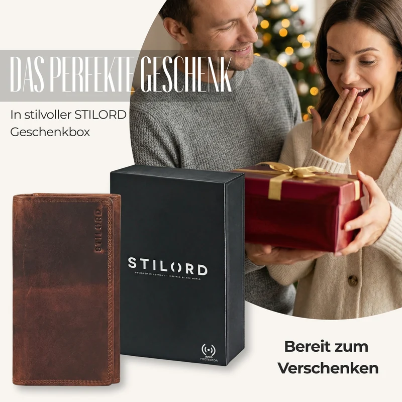 "Mirella" Elegante Geldbörse Damen Leder Geldbeutel viele Fächer