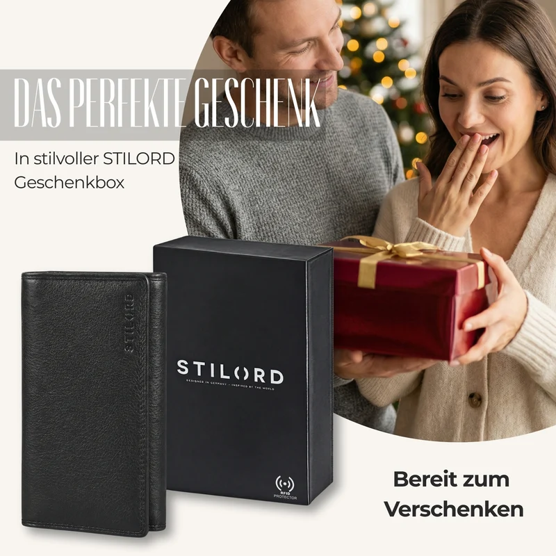 "Mirella" Elegante Geldbörse Damen Leder Geldbeutel viele Fächer