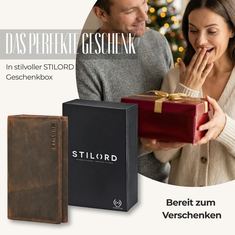 "Mirella" Elegante Geldbörse Damen Leder Geldbeutel viele Fächer