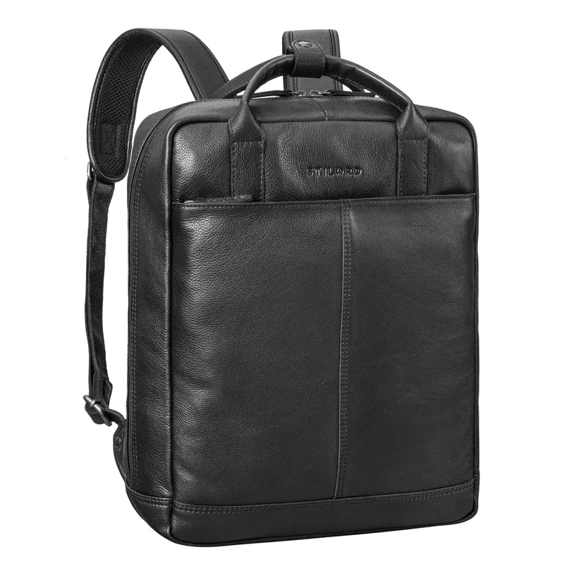 "Bobbie" Lederrucksack für Herren Rucksacktasche Damen 16 Zoll Laptop