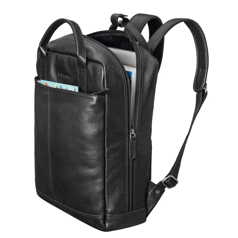 "Bobbie" Lederrucksack für Herren Rucksacktasche Damen 16 Zoll Laptop