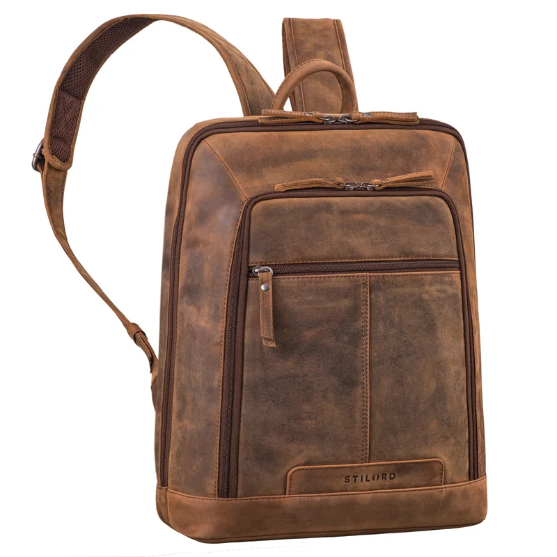 "Giulio" Eleganter Business Rucksack Herren Leder 15.6 - 16 Zoll