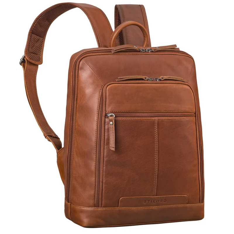 "Giulio" Eleganter Business Rucksack Herren Leder 15.6 - 16 Zoll
