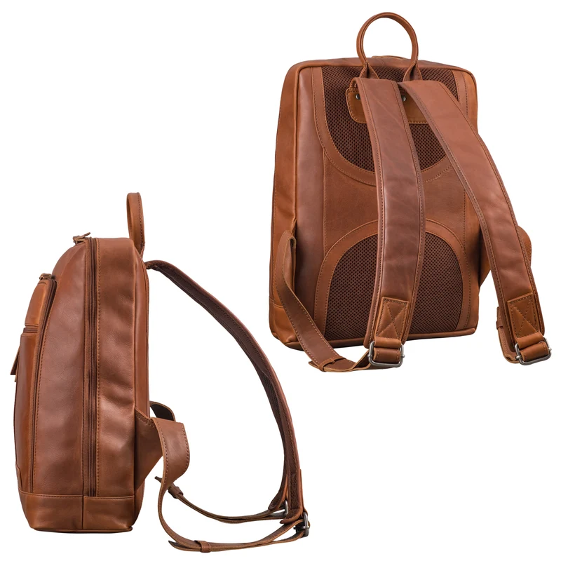 "Giulio" Eleganter Business Rucksack Herren Leder 15.6 - 16 Zoll